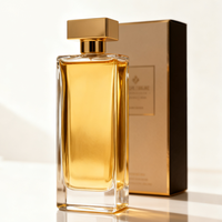 Flacon de parfum rectangulaire en verre transparent personnalisé de 100 ml avec bouchon métallique, impression sérigraphique, vaporisateur à pompe, compatible avec les diffuseurs à roseaux, vide