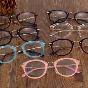 Maidis Unisex Eyeglasses Frames Oval Full Frame Anti Blue Light Plano Glasses Artistic Style - Product Image 2