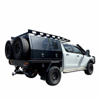 Camion 4WD personnalisé camping aluminium double cabine supplémentaire UTE et plateau de camionnette
