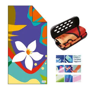 Free Design Custom Print Beach Towels With Logo Fast Shipping Summer Large Beach Towel Microfiber