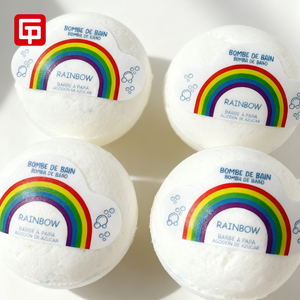 Etiquette adhésive pour <span class=keywords><strong>bombe</strong></span> de bain avec logo personnalisé Etiquette étanche en papier et film pour <span class=keywords><strong>bombe</strong></span> de bain - Product Image 2