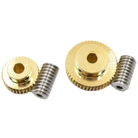 Services d'usinage CNC OEM, Engrenage à vis sans fin en cuivre de précision usiné, module 0.8, 20T 60T, Engrenage à vis sans fin en laiton, alésage d'axe long 5-12mm