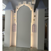 Support décoratif mural en acrylique personnalisable (couleur et taille) pour arche de baby shower, toile de fond de château, décoration de jardin et de mariage