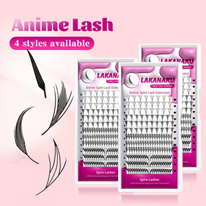 Lakanaku Cashmere Lông Lash Mở Rộng Nguồn Cung Cấp Mới Anime Tháp Ngọn Đóm Premade Lông Mi Người Hâm Mộ Bán Buôn Truyện Tranh Ngọn Đẳng Lash Khay - Product Image 2