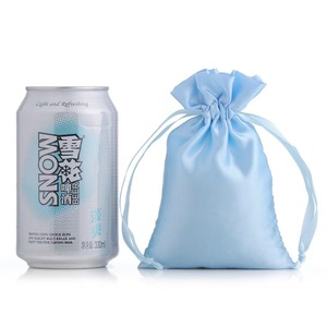 Tiền Mặt Hàng Hóa Tái Chế Thân Thiện Với Môi Trường Satin Dây Kéo Bụi Pouch Túi Với Logo In Ấn Đối Với Trang Sức - Product Image 6