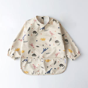 Bavoir anti-habillement imperméable super doux pour bébé mangeant une salopette <span class=keywords><strong>alimentaire</strong></span> complémentaire danoise poche <span class=keywords><strong>alimentaire</strong></span> anti-sale literie pour enfants - Product Image 6