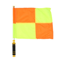 Drapeaux de l'arbitre pour la touche, haute qualité, rouge et jaune à carreaux, équipement d'entraînement et de compétition de football, modèle 333