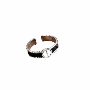 Silver Ruitai S925 Silver Pig Nose <b>Open</b> <b>Ring</b> For Women Minimalist Design Everyday Wear - Product Image 5