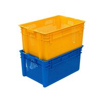 Caisse en plastique durable pour fruits et légumes, grande capacité, pour le transport et le stockage