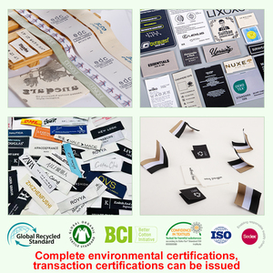 Sang Trọng Thân Thiện Với Môi Giấy Dập Nổi Treo Thẻ Có Thể Tái Chế Biểu Tượng Tùy Chỉnh Mã QR Quần Áo May Thương Hiệu Nhãn Đặt Hàng Số Lượng Lớn Giảm Giá - Product Image 3