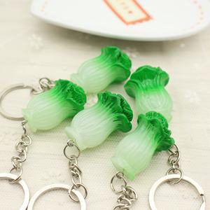Offre Spéciale – Porte-clés en plastique de haute qualité en forme de chou chinois, accessoires pendentifs, petit cadeau, vente en gros - Product Image 6