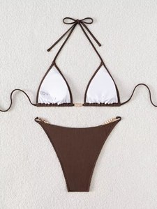Traje de Baño Bikini para Mujer, Nuevo Modelo 2026, Estilo Europeo Americano, Sexy, para Vacaciones en la Playa - Product Image 6