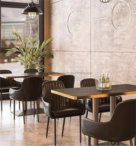 Nieuwe Stijl Groothandel Restaurant Meubelset Eetbank Cafe Eettafel En Stoel Set Bar <span class=keywords><strong>Club</strong></span> Zwarte Stand Bank Zitplaatsen - Product Image 2