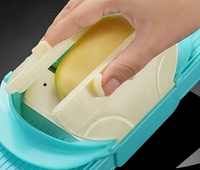 Handmatige PP groentehakker mandoline snijder ui aardappel 1.7mm fijn 2.5mm medium 3.0mm groot julienne plakjes vaatwasserbestendig