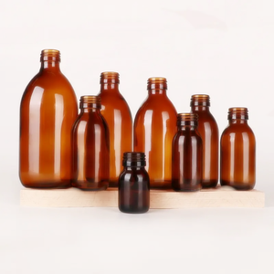 Bán buôn 30ml 60ml 100ml <span class=keywords><strong>125ml</strong></span> 150ml 200ml 250ml 300ml 500ml hổ phách chai thủy tinh Syrup chai din28mm - Product Image 6