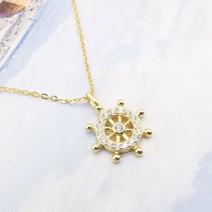 Collar de plata de ley <span class=keywords><strong>925</strong></span> con colgante de circón chapado en oro de 18K para mujer, joyería de moda al por mayor - Product Image 5