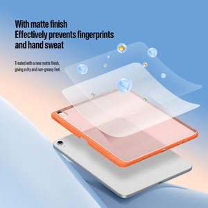 Étui de protection intégral pour tablette iPad 10 (2022)/11 (2025), étui transparent givré avec support réglable en alliage d'aluminium - Product Image 6