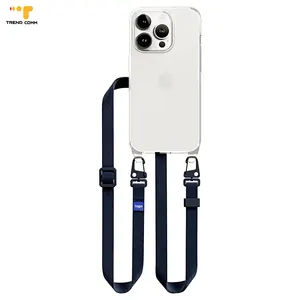 2023 New Arrive Nylon Small Woven Belt Braided Rope Strap Cord With Colorful Shockproof Silicon Phone Case For iPhone 15 Pro max