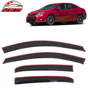 Déflecteurs de vitres latérales encastrés pour Toyota Corolla berline 14-19, pare-pluie, 4 pièces - Product Image 1