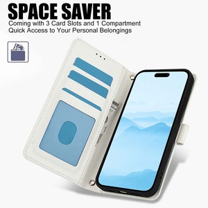 กระเป๋าเงินแบบฝาพับมีช่องเสียบบัตรหนัง TPU สำหรับ <span class=keywords><strong>iPhone</strong></span> 6 7 8 x XR XS 11 12 13 14 15 16 PRO MAX - Product Image 6