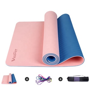 Esterilla de ejercicio antideslizante ecológica con correa de transporte, esterillas de <span class=keywords><strong>Yoga</strong></span> profesionales, esterillas de entrenamiento para <span class=keywords><strong>yoga</strong></span> en casa y ejercicios de suelo - Product Image 1