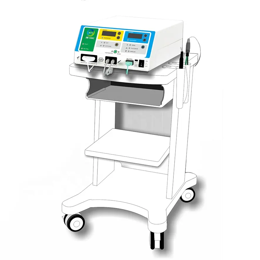 IN-100C हॉस्पिटल सर्जिकल इंस्ट्रूमेंट मेडिकल हाई फ्रीक्वेंसी मोनोपोलर/बाइपोलर इलेक्ट्रोसर्जिकल जेनरेटर इलेक्ट्रोसर्जिकल पेंसिल