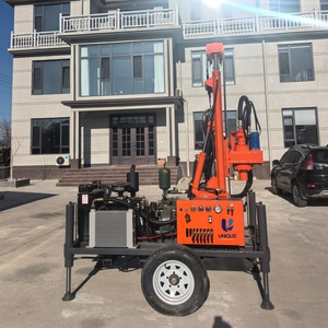 Factory Price 45KW Diesel <b>Mini</b> Water Well <b>Drilling</b> Rig Portable Max 160m Borehole <b>Drilling</b> Equipment Pump - Product Image 2
