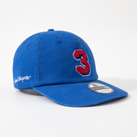 Topi Baseball Pria Berkualitas Tinggi Bordir Logo Custom Tanpa Struktur 6 Panel Bordir Rantai 3D Warna Biru