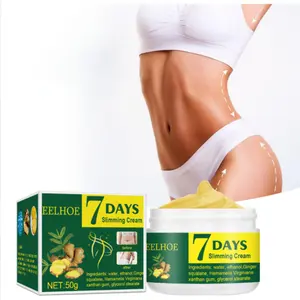 7 DAYS Ginger Slimming Cream Weight Loss Remove Waist Leg Cellulite Fat Burning Shaping Cream Whitening Firming Lift Body Care