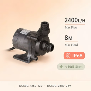 Pompa Acqua Sommergibile Brushless DC ZKSJ DC50G 12V 24V 2100-2400L/H IP68 ≤30dB Mini Pompa Solare Silenziosa OEM per <span class=keywords><strong>Circolazione</strong></span> Acquario - Product Image 1