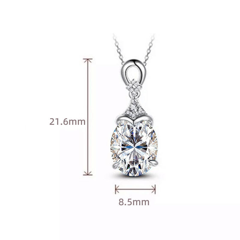 3ct Moissanite+GRA Certificate-White Gold