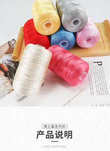 Venta al por mayor MACRAME Cord TWISTED <span class=keywords><strong>hilo</strong></span> Para el alma cestería para ganchillo - Product Image 5