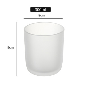 Boîte cadeau personnalisée <span class=keywords><strong>en</strong></span> <span class=keywords><strong>verre</strong></span> givré noir mat, contenants pour bougies aromatiques, couleur bonbon, pots à bougies <span class=keywords><strong>en</strong></span> <span class=keywords><strong>verre</strong></span> vides, recyclables, pour la décoration de la maison - Product Image 4