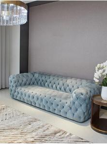 Nuevo Mueble de Lujo, Diseñadores Italianos, Sofá Seccional Moderno de Cuero con Mechones, Conjunto de Sofás de Cuero Nobuk con Mechones - Product Image 3