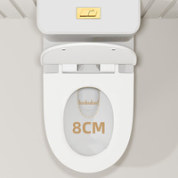 Appareils sanitaires de haute qualité ensemble de cuvette de toilette une pièce Upflush de luxe Wc Piss Commode toilette en céramique