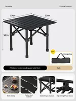 Table pliante d'extérieur directement du fabricant pour la maison, le camping, les pique-niques, les loisirs, la voiture, les excursions en autonomie, table à roulettes, équipement de stand