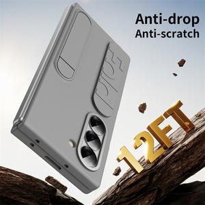 <span class=keywords><strong>Funda</strong></span> con soporte plegable tipo pulsera para Samsung Galaxy <span class=keywords><strong>Z</strong></span> <span class=keywords><strong>Fold</strong></span> 6 4 5 <span class=keywords><strong>3</strong></span> Fold7 5G, con protección de lente frontal de cristal y cubierta de plástico PC. - Product Image 4