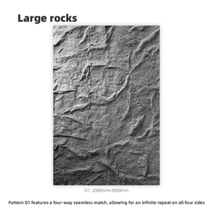 Paneles <span class=keywords><strong>de</strong></span> Revestimiento <span class=keywords><strong>de</strong></span> Pared <span class=keywords><strong>de</strong></span> Imitación Piedra PU, Grano Continuo Extra Grande, Varios Tamaños, Impermeables, Resistentes al Fuego y a los Rayos UV, Decoración <span class=keywords><strong>de</strong></span> Paredes Interiores y Exteriores - Product Image 2