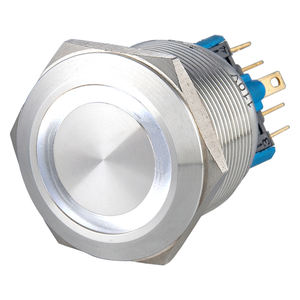 Botón Pulsador Momentáneo Jess 2NO2NC IP65 de Acero Inoxidable con Anillo Iluminado LED Azul, 24V, para Electrodomésticos e Industria - Product Image 6