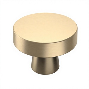 10er-Pack Messingbeschläge in gebürstetem Gold für Küchenschränke und Kommoden, Schubladenknöpfe - Product Image 1