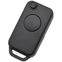 Carcasa de Repuesto para Llave de Coche Plegable de 1 Botón con Control Remoto, 4 Pistas y Luz