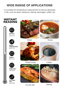 Termômetro Digital à Prova d'Água para Carne e Alimentos Líquidos com Resposta Rápida para Cozinhar Churrasco com Luz de Fundo - Product Image 4