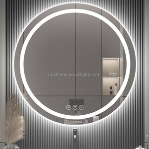 <span class=keywords><strong>Miroir</strong></span> <span class=keywords><strong>de</strong></span> <span class=keywords><strong>salle</strong></span> <span class=keywords><strong>de</strong></span> <span class=keywords><strong>bain</strong></span> intelligent rond moderne personnalisé ETL, étanche, anti-buée, sans cadre, avec éclairage <span class=keywords><strong>LED</strong></span> - Product Image 4