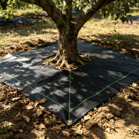 Toile de paillage noire anti-UV à marque privée pour pépinières, jardins et allées de serres