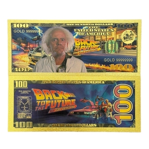 Billete de 3 dólares estadounidenses de 2026 de Regreso al Futuro, chapado en oro de 24 quilates, para regalos - Product Image 2