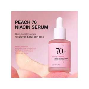 Sérum à la Niacinamide 70% Peach 30ml – Éclaircissant et Hydratant pour le Visage – Soin Quotidien Beauté - Product Image 3