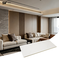 Harga Pabrik Langsung Panel Dinding PVC Modern Tahan Air Tahan Api Papan Dinding Dekoratif Desain Grafis Kamar Mandi Ruang Tamu 5 Tahun