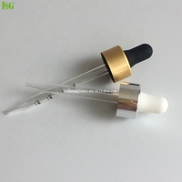 Ampoules en caoutchouc de silicone blanc noir mat NBR ampoule en caoutchouc nitrile métal plastique 22mm 20mm or argent blanc capuchon compte-gouttes
