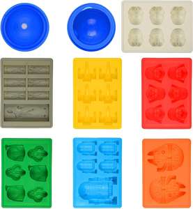 Moule à chocolat en Silicone anti-adhésif, 8 ensembles, réutilisable, <span class=keywords><strong>Star</strong></span> <span class=keywords><strong>Death</strong></span> War, Ice Cube - Product Image 5