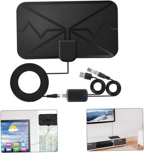 Antenne TV numérique Antennes amplifiées intérieures pour chaînes locales Antenne TV noire pour numérique - Product Image 2